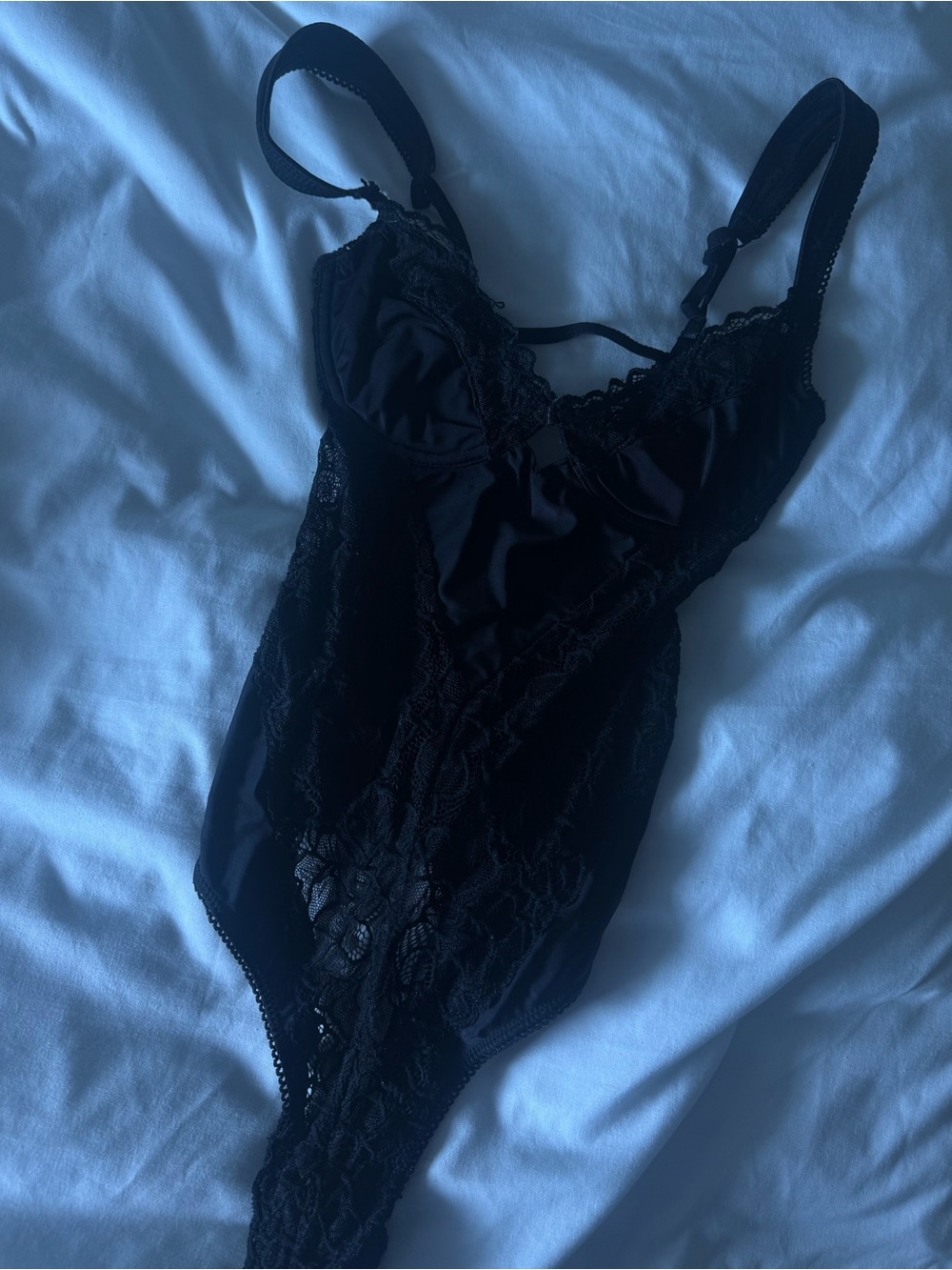 Urban Outfitters Black Lace Bodysuit Chemise